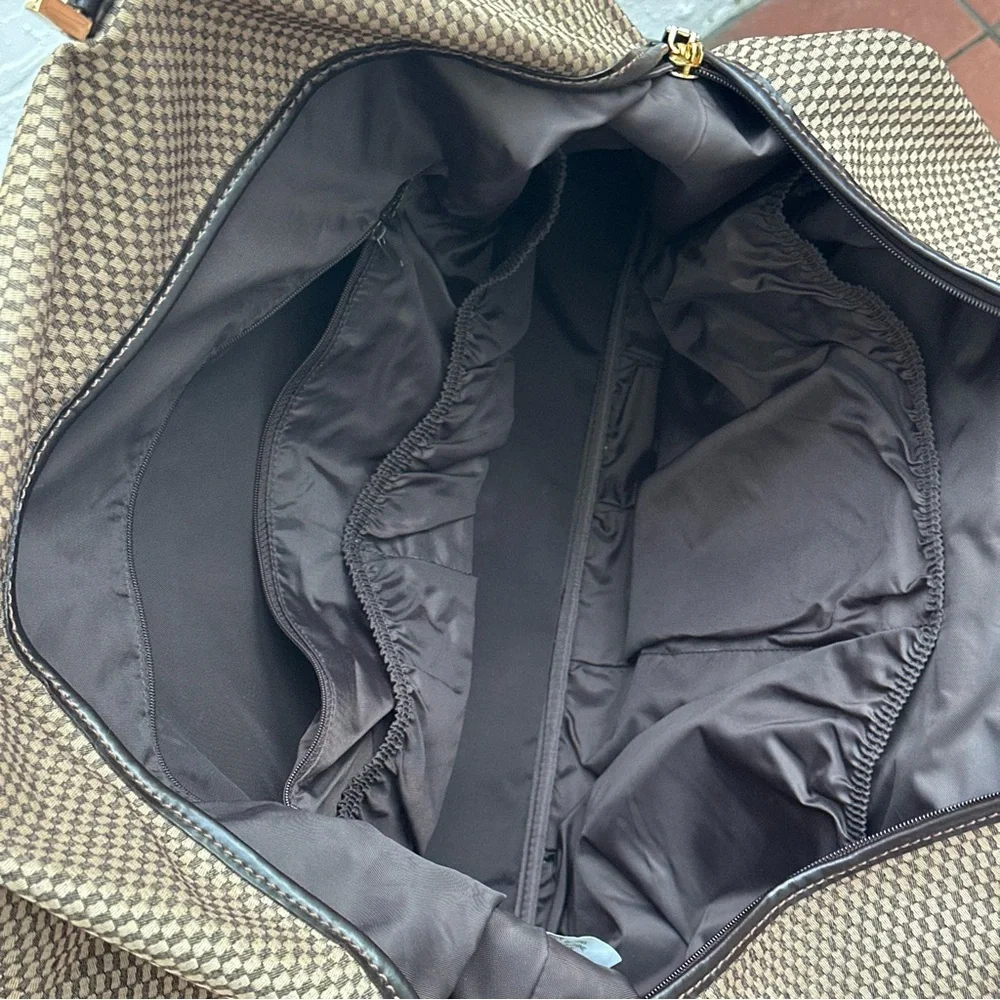 Adrienne Vittadini Tan and Black Men's Briefcase
